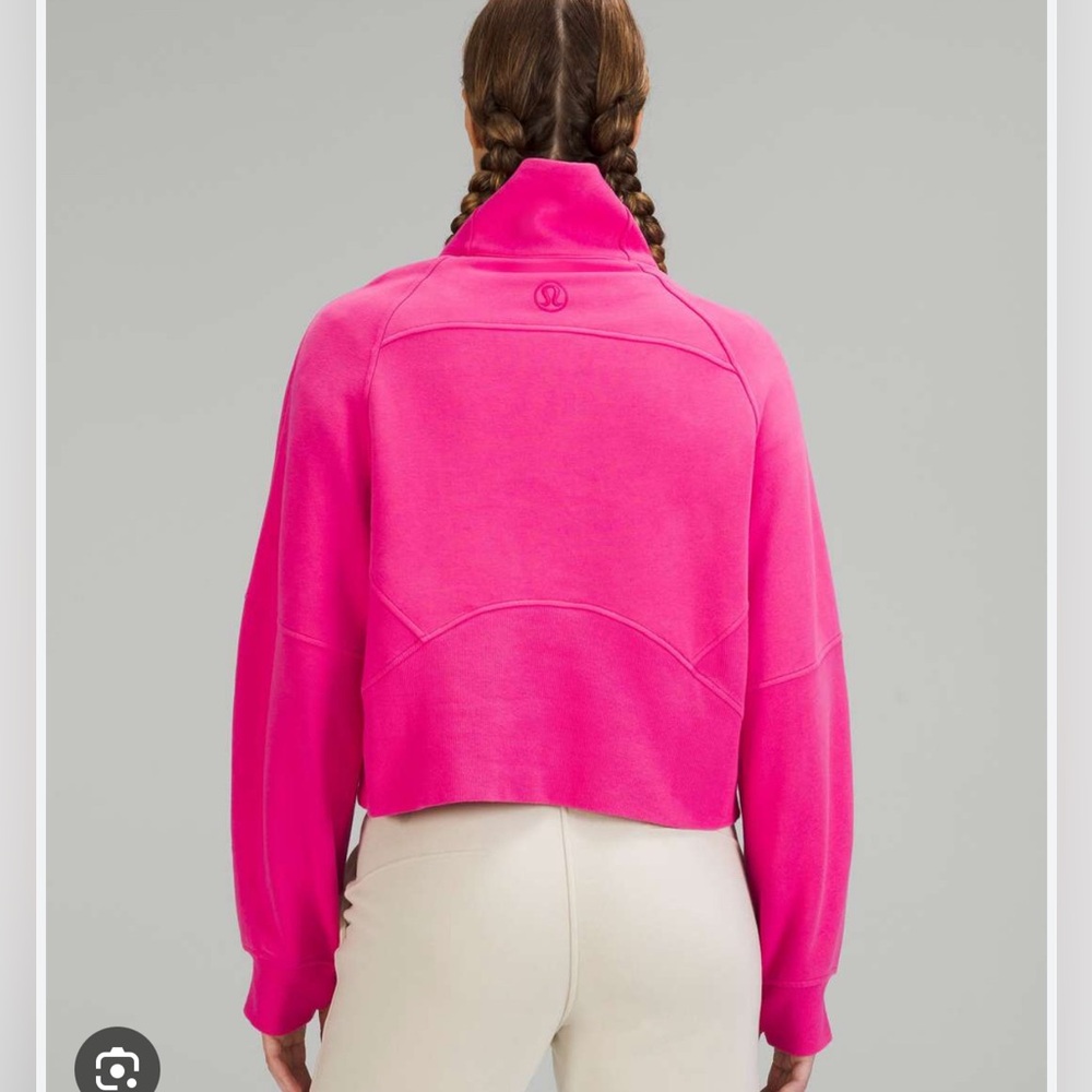 Lululemon pink oversized zip up hoodie